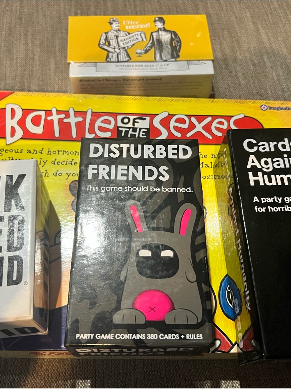 5 Adult Themed Card/Board Games
